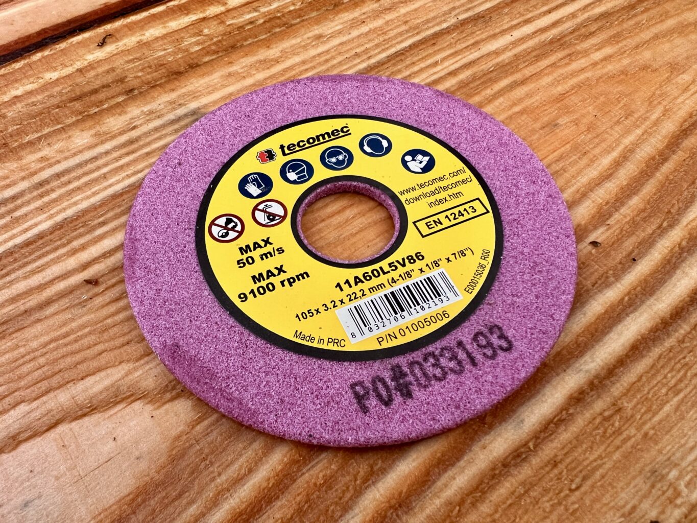 01005006 Tecomec Grinding Wheel 3.2mm 18