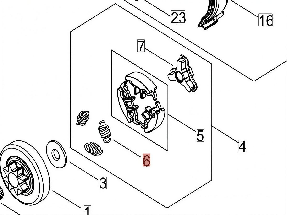 A566-000290 2511 Clutch Spring