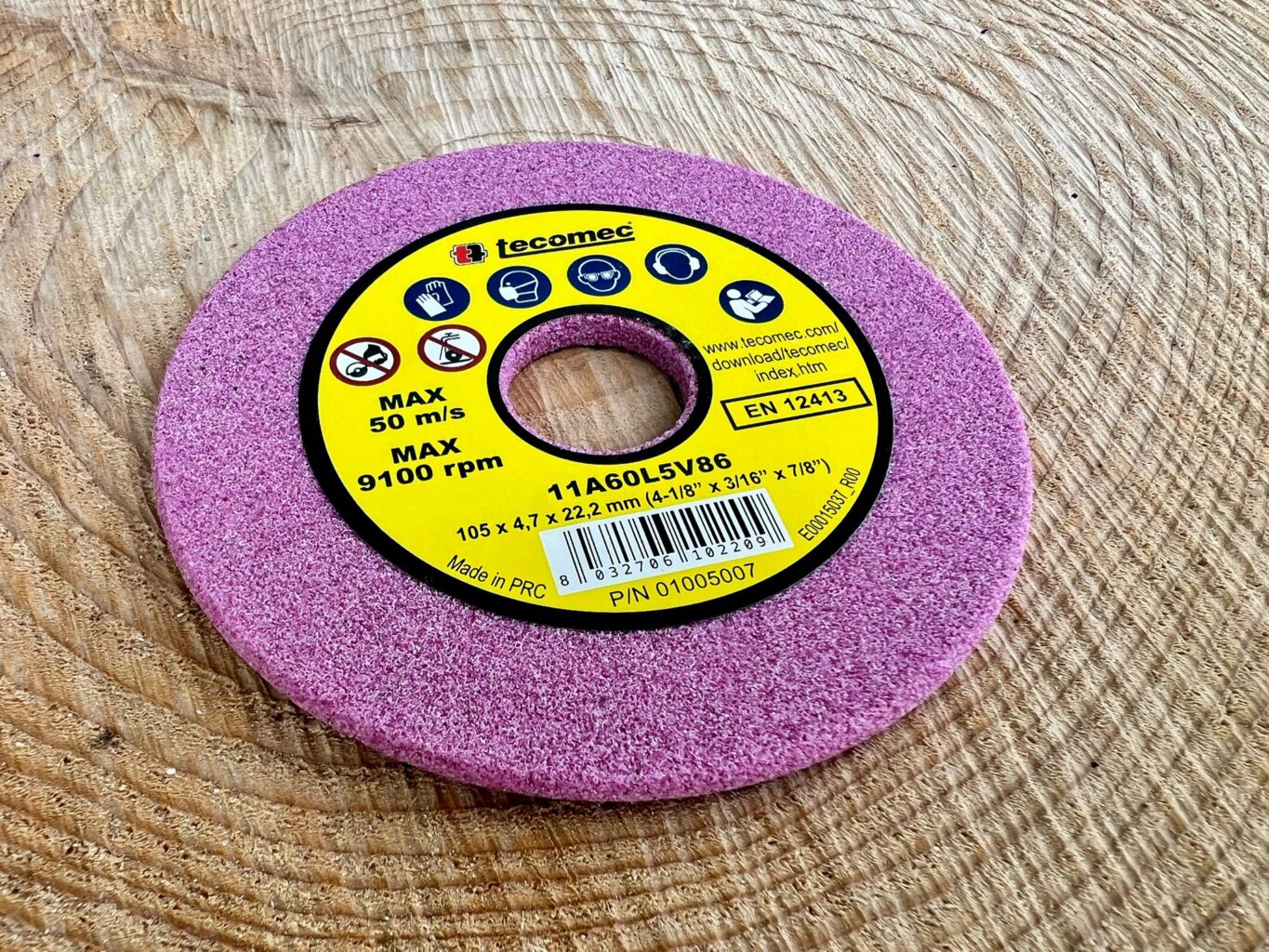01005007 Tecomec Grinding Wheel 4.7mm[3/16″] Sharpens 3/8 and .404 Chains