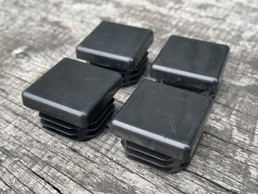 3839 4xSquare Black Plastic Inserts