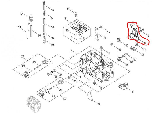 C305-000080 Echo CS-360, CS-361, CS-362 Side Plate Cover
