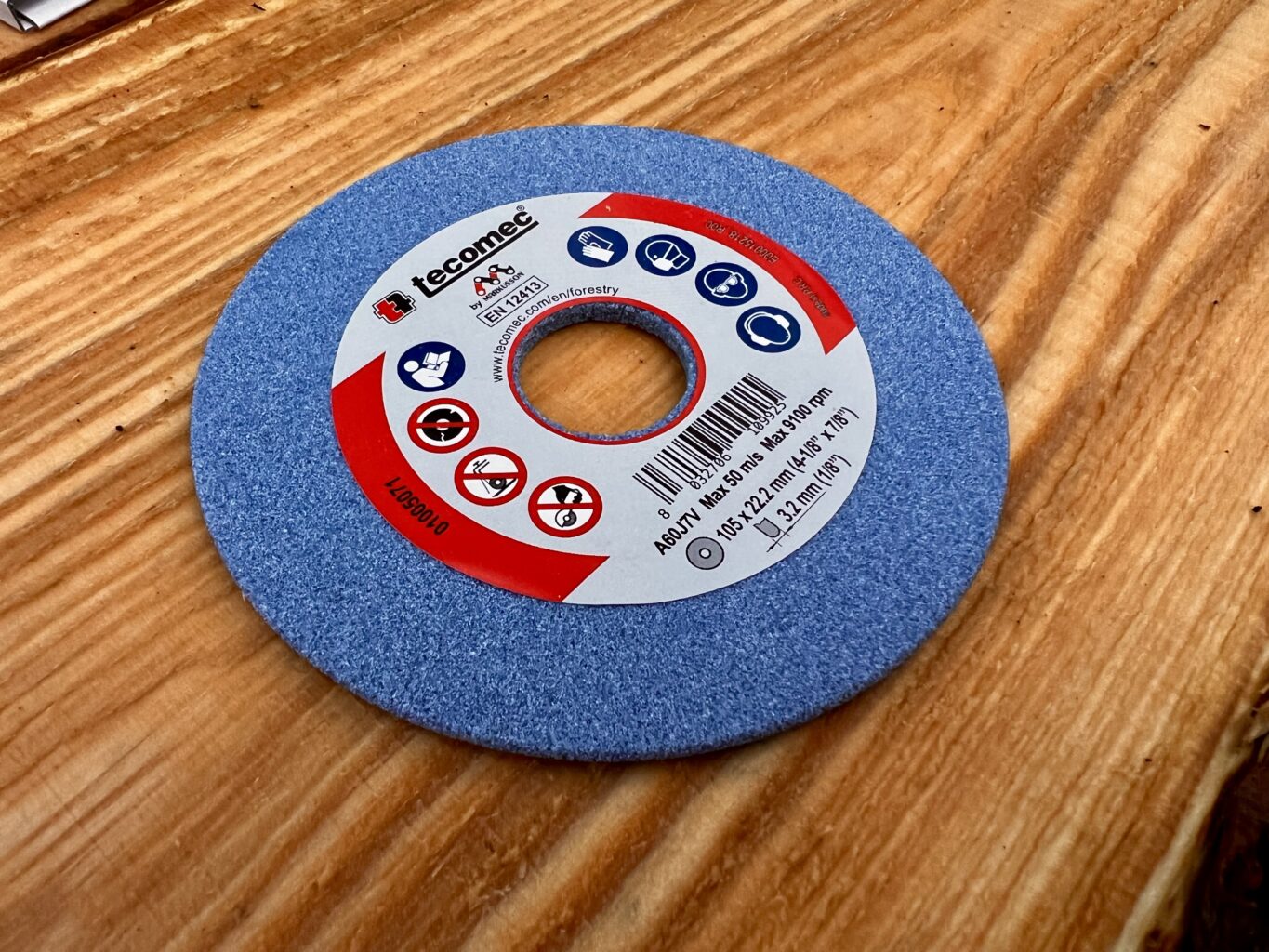 K00204074 Tecomec Grinding Wheel 105 x 22.2 x 3.2mm[1/8″]