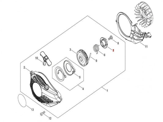 P022-040080 Pull Cord Starter Pawl Echo CS-2511TES CS2511WES
