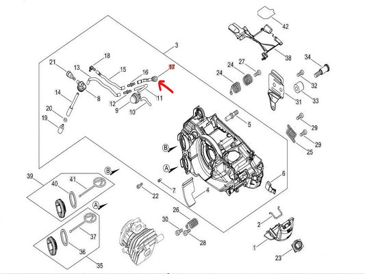 V470-002191 Fuel Pipe Echo CS-2511 TES, CS-2511 WES
